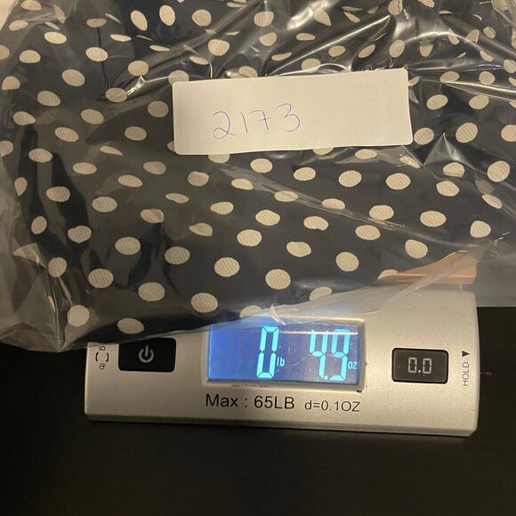 Vintage PME Womens Mini Wrap Skirt IT 44 US 8 Navy Polka Dot Ruffle Office Siren - Picture 7 of 7